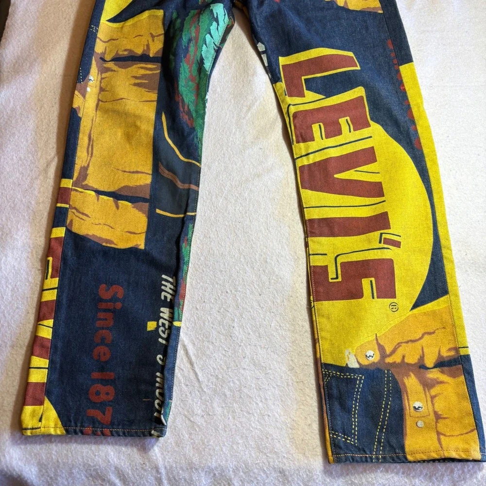 Levi's 501 150th Anniversary Edition Jeans Mens 34x32 Banner Pant Sample Garment